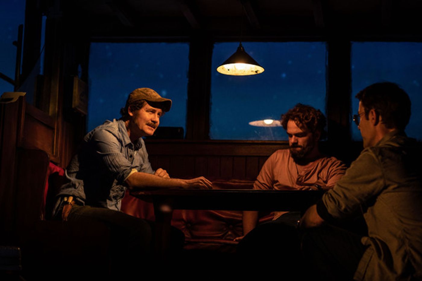 Photos: See Ian Shaw, Demetri Goritsas & Liam Murray Scott in THE SHARK IS BROKEN at the Ambassadors Theatre  Image