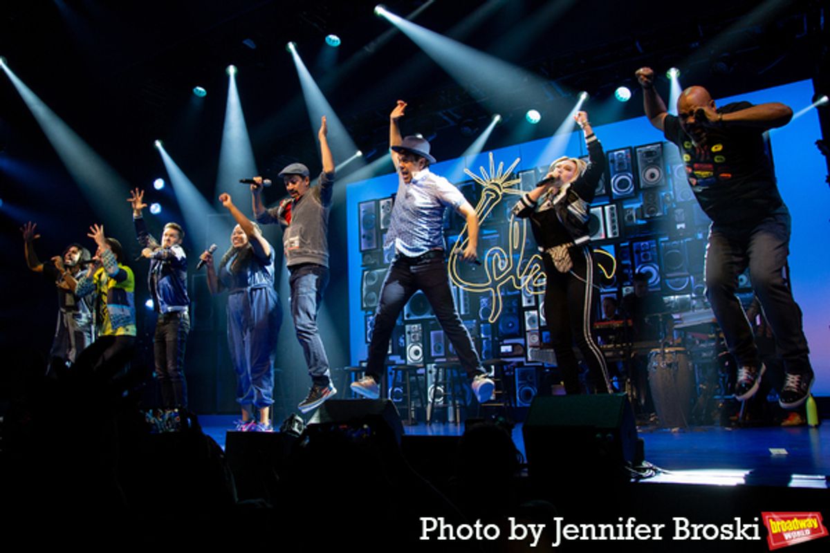 Daveed Diggs, Chris Sullivan, Andrew Bancroft, Aneesa Folds, Lin-Manuel Miranda, Anthony Veneziale, Kaila Mullady, James Monroe Iglehart at 