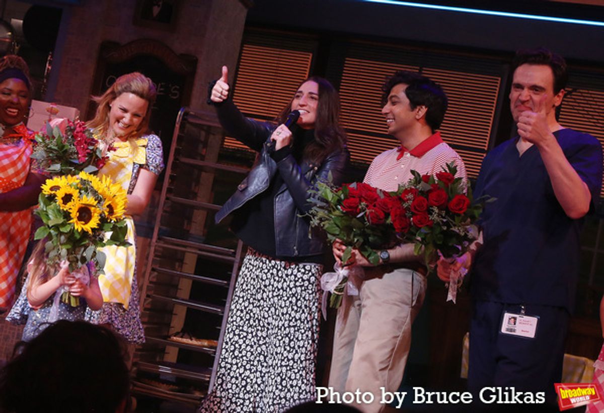 Jennifer Nettles, Sara Bareilles, Nik Dodani and Erich Bergen at 