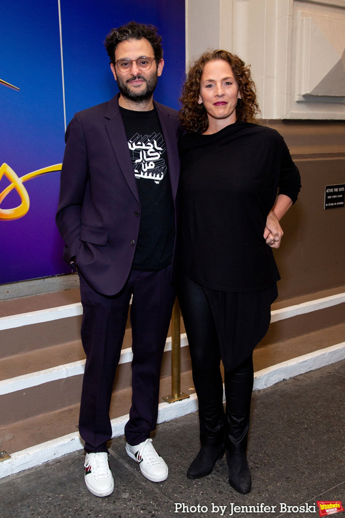 Arian Moayed, Krissy Shields at 