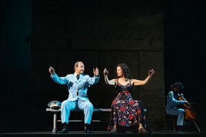 Sasson Gabay and Janet Dacal  Photo