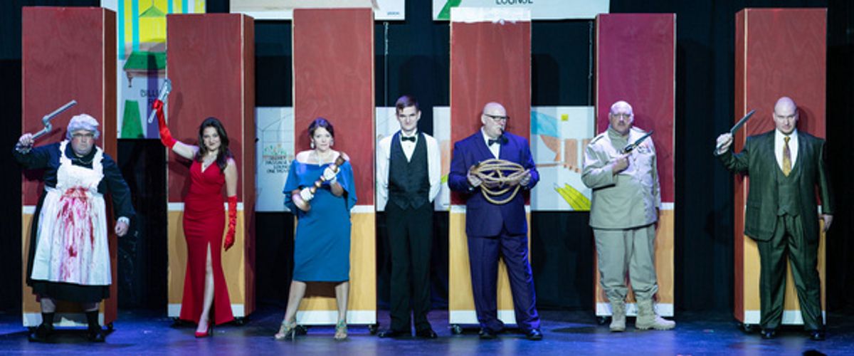 Aaron Guest, Gianna Green, Meghan Barnes, Josh Lightner as Mr. Boddy, Dave Trippett, Geremy Burns, and Steven Owsley  at 