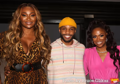 Cynthia Bailey, Dyllón Burnside and Producer Kandi Burruss  Photo