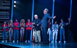 Bob Gale and Huey Lewis with the company @ BroadwayWorld Bob Gale and Huey Lewis with the company Photo