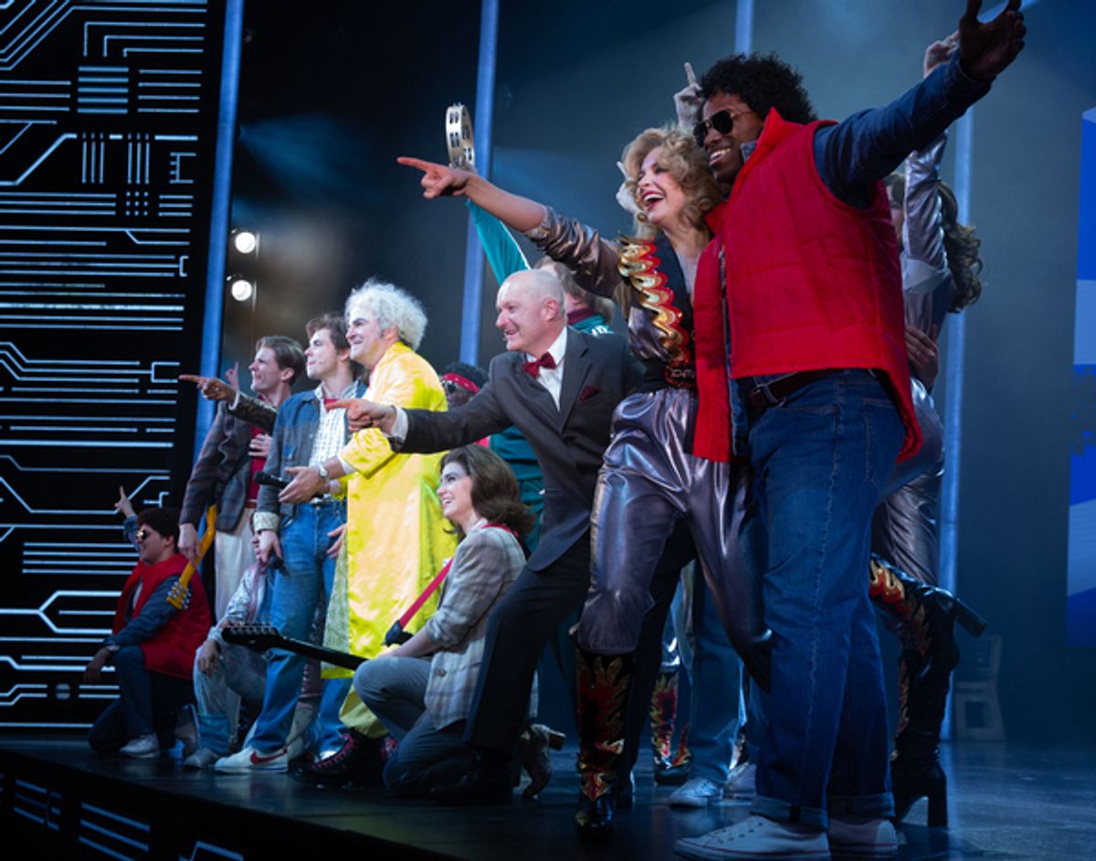 Company at Photos: Huey Lewis Stops By BACK TO THE FUTURE The Musical