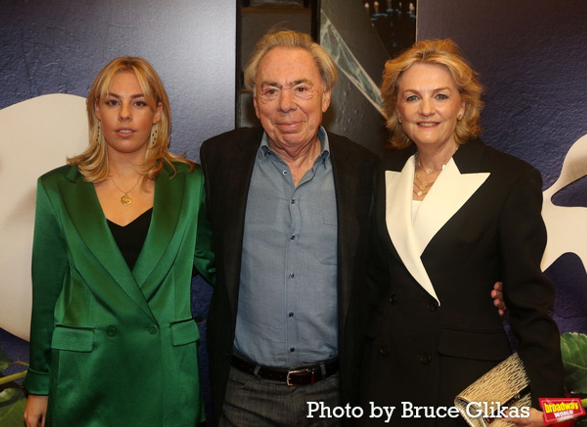 Isabella Aurora Lloyd Webber, Andrew Lloyd Webber and Madeline Lloyd Webber at 