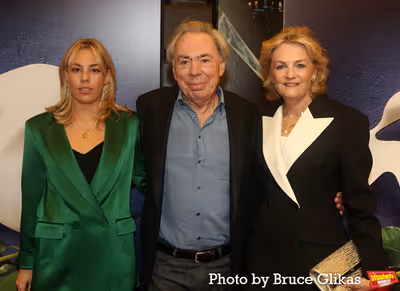 Isabella Aurora Lloyd Webber, Andrew Lloyd Webber and Madeline Lloyd Webber Photo