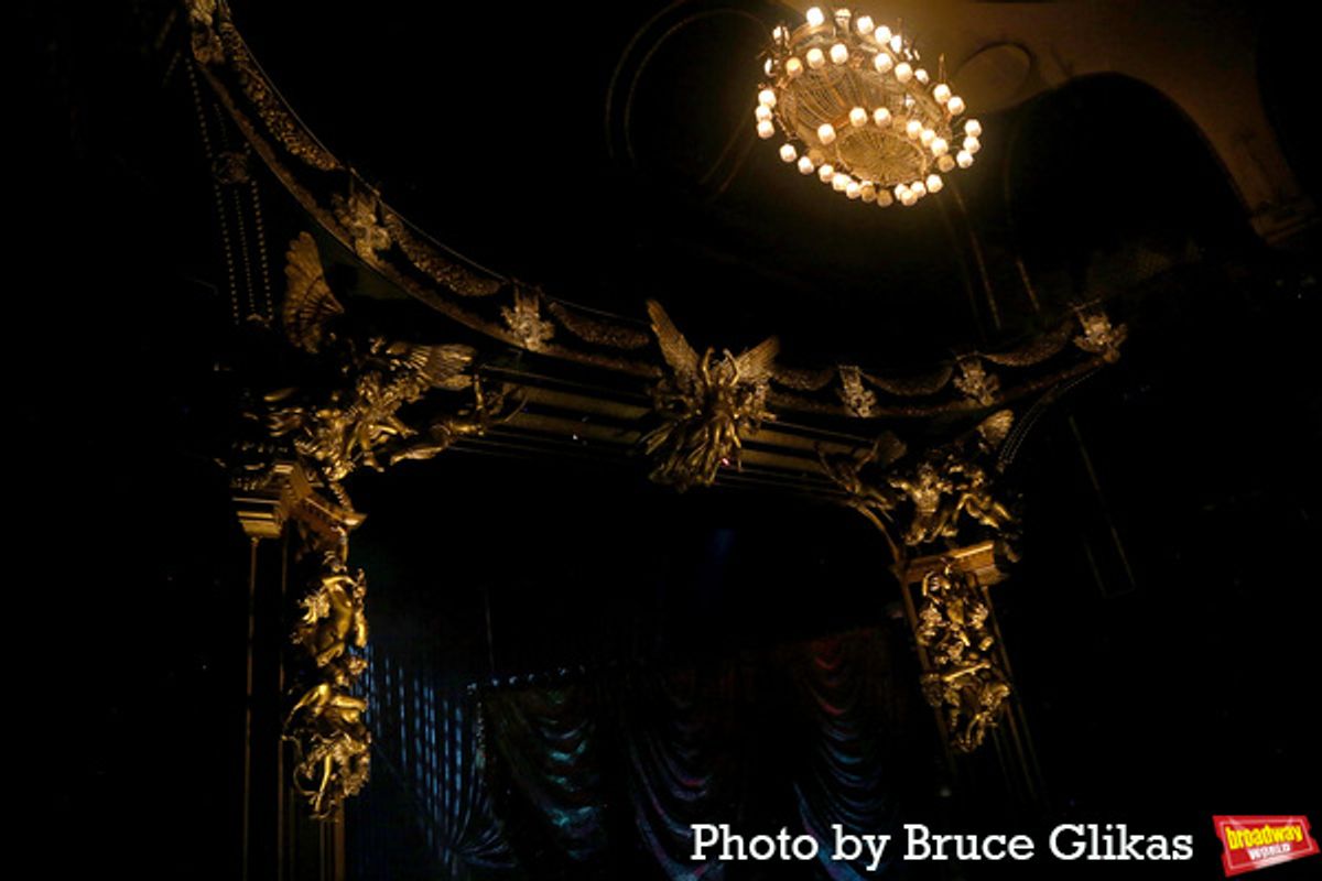 The Iconic Chandelier rises again at Photos: THE PHANTOM OF THE OPERA Celebrates Reopening Night with DJ, Andrew Lloyd Webber!