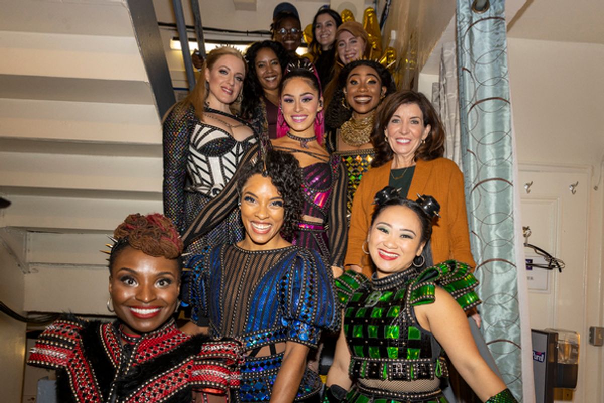Cast of SIX & Governor Kathy Hochul at Photos: SIX Welcomed Governor Kathy Hochul to the Queendom
