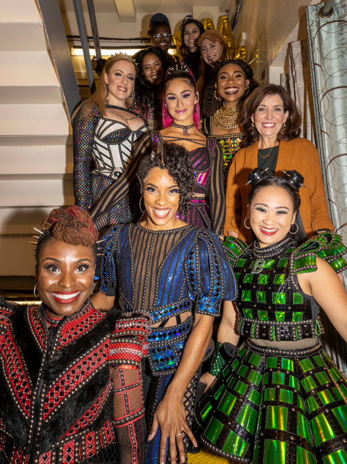 Cast of SIX & Governor Kathy Hochul at Photos: SIX Welcomed Governor Kathy Hochul to the Queendom