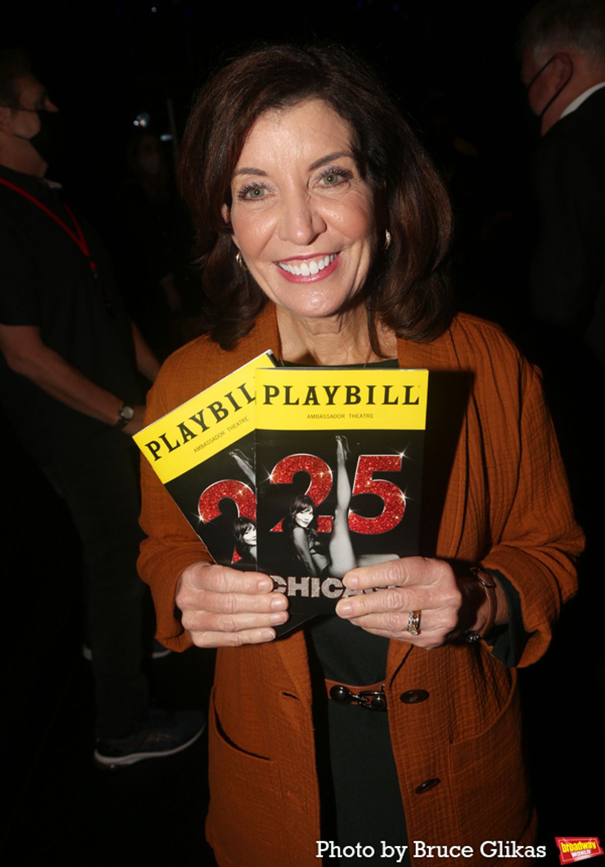 57th Governor of New York Kathy Hochul at Photos: New York Governor Kathy Hochul Visits CHICAGO on Broadway