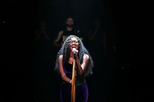 "But I’ll try to live before I turn to dust,” sings Whitney White (Woman) in the  Photo