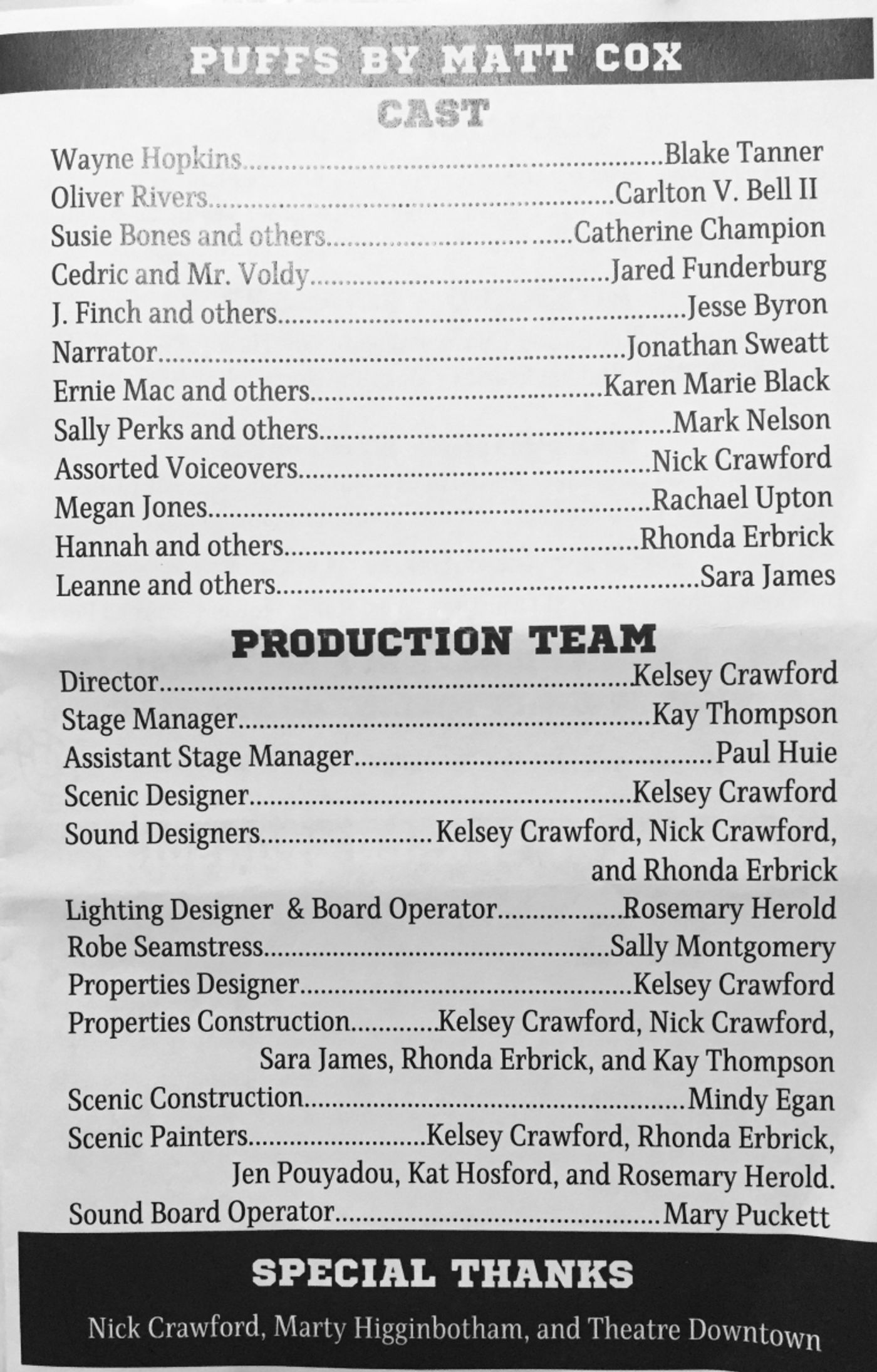 Review: PUFFS at BIRMINGHAM FESTIVAL THEATRE Conjurers Laughs, Wow, and Fun Satire About a Certain Boy Wizard  Image