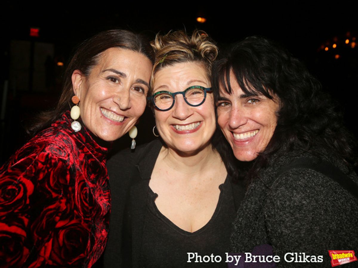 Jeanine Tesori, Lisa Kron and Leigh Silverman at 