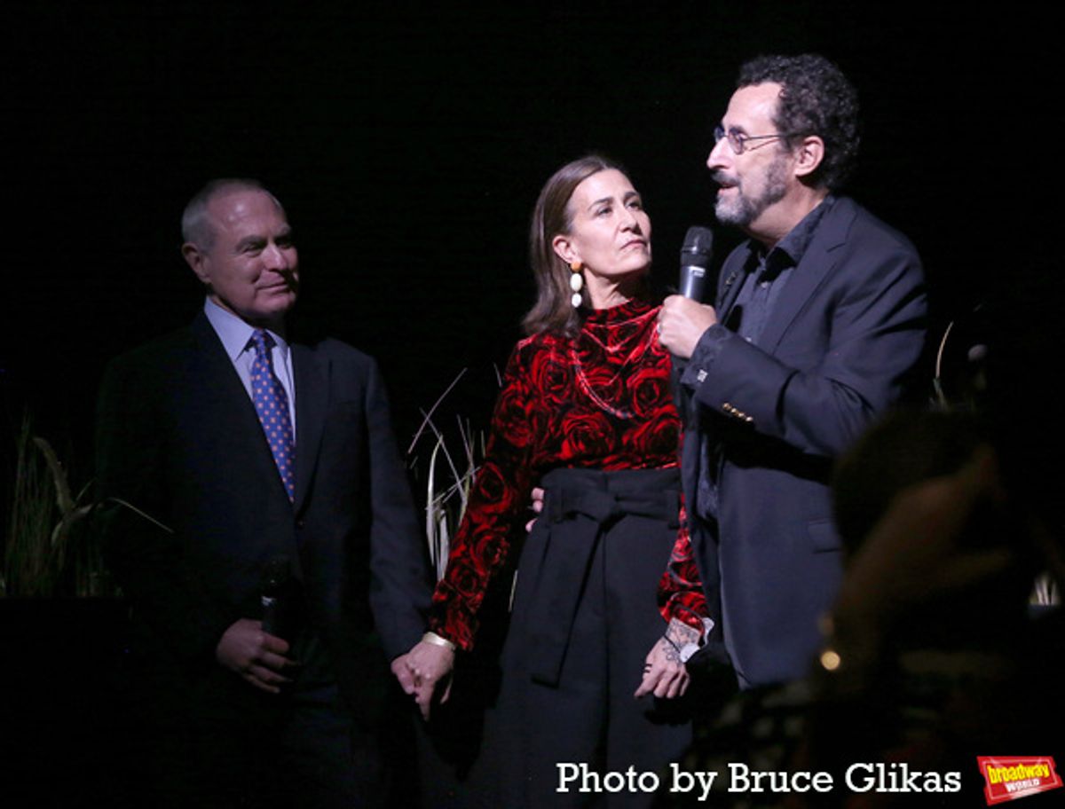 Artistic Director/CEO of Roundabout Theater Company Todd Haimes, Composer Jeanine Tesori and Lyricist/Book Writer Tony Kushner at 