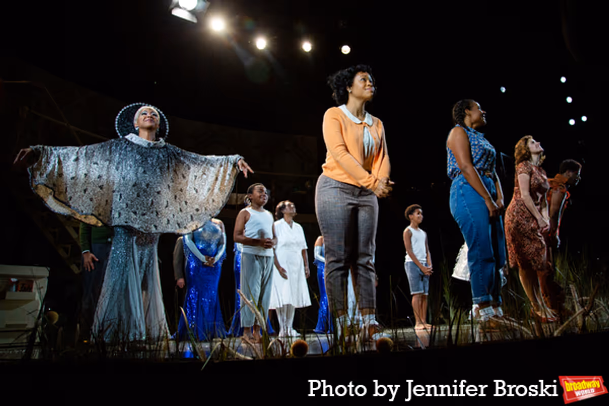 The cast of CAROLINE, OR CHANGE at Photos: CAROLINE, OR CHANGE Company Celebrates Opening Night