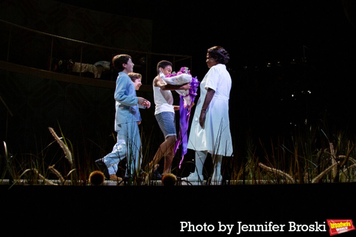 The cast of CAROLINE, OR CHANGE at Photos: CAROLINE, OR CHANGE Company Celebrates Opening Night