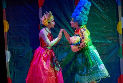 Tina Muñoz Pandya (left) and Ana Silva in Theater Wit’s Mr. Burns, a post-electric Photo