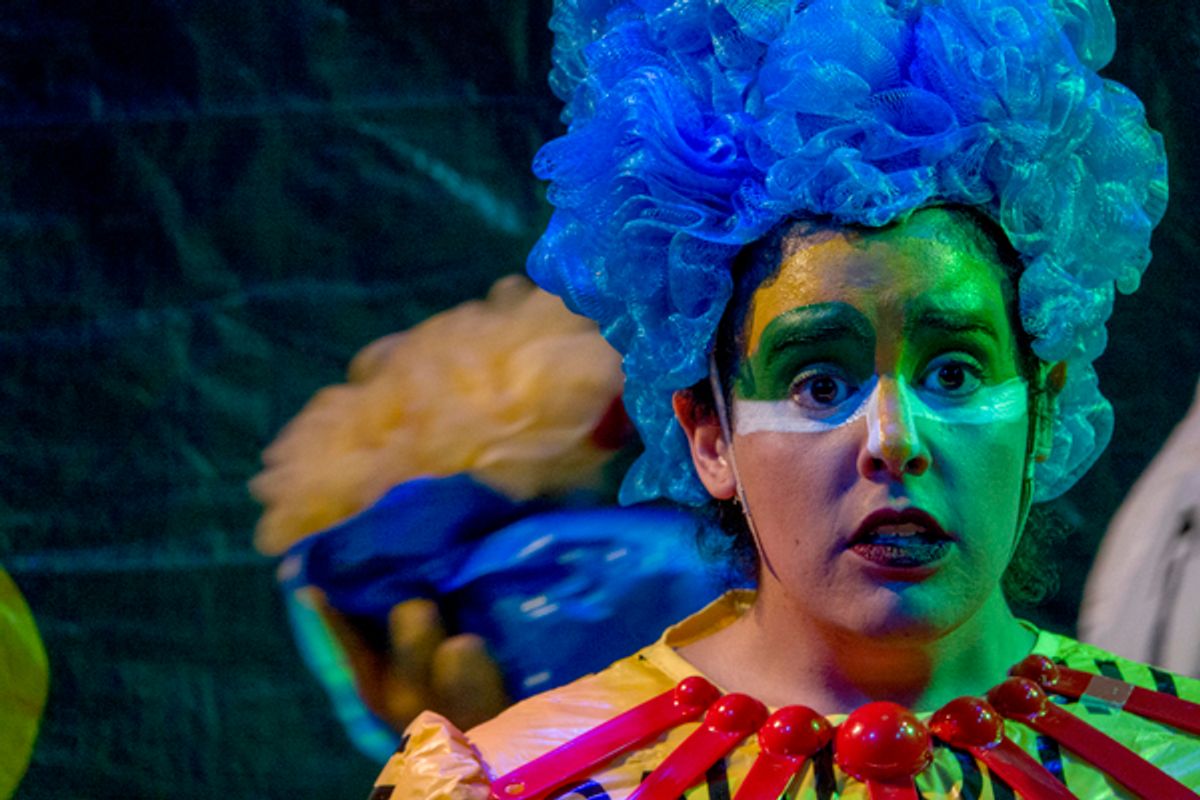 Ana Silva in Theater Wit’s Mr. Burns, a post-electric play. Press opening, Wednesday, September 8 at 7 p.m., kicks off an open run. Theater Wit is located at 1229 N. Belmont Ave., in Chicago’s Lakeview neighborhood. For tickets, visit TheaterWit.org or call (773) 975-8150. Photo credit: Charles Osgood



Please credit Charles Osgood Photography at 