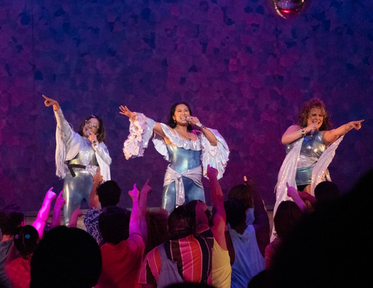 Emily King Brown, Marie-France Arcilla, and Candi Milo at 