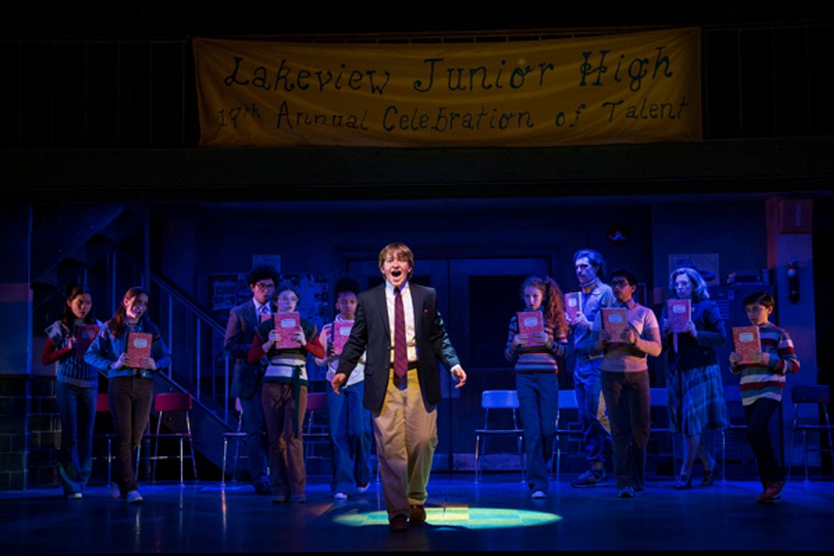 Holden William Hagelberger and the company at Photos: Go Inside TREVOR: THE MUSICAL, Now In Performances at Stage 42