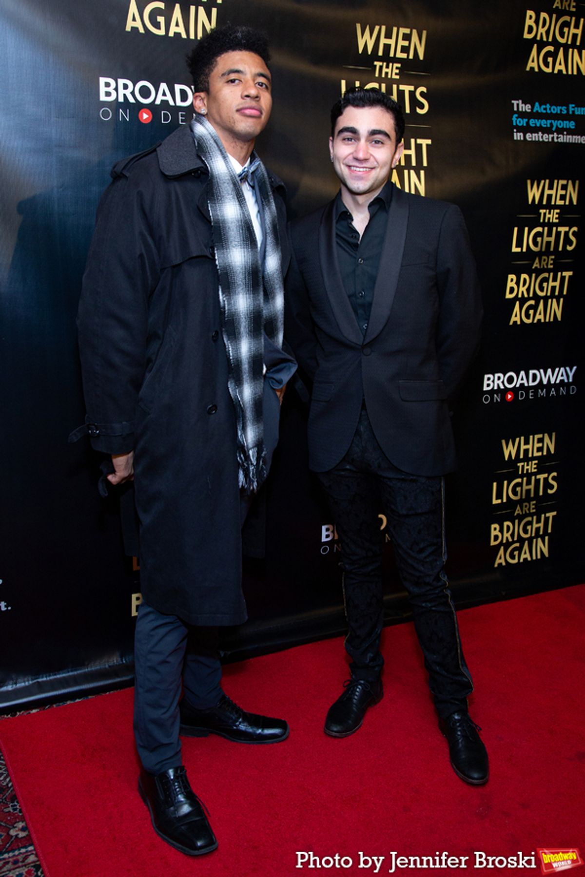 Gian Faffaele DiCostanzo and guest at Photos: Broadway Gathers to Celebrate Launch of WHEN THE LIGHTS ARE BRIGHT AGAIN Book