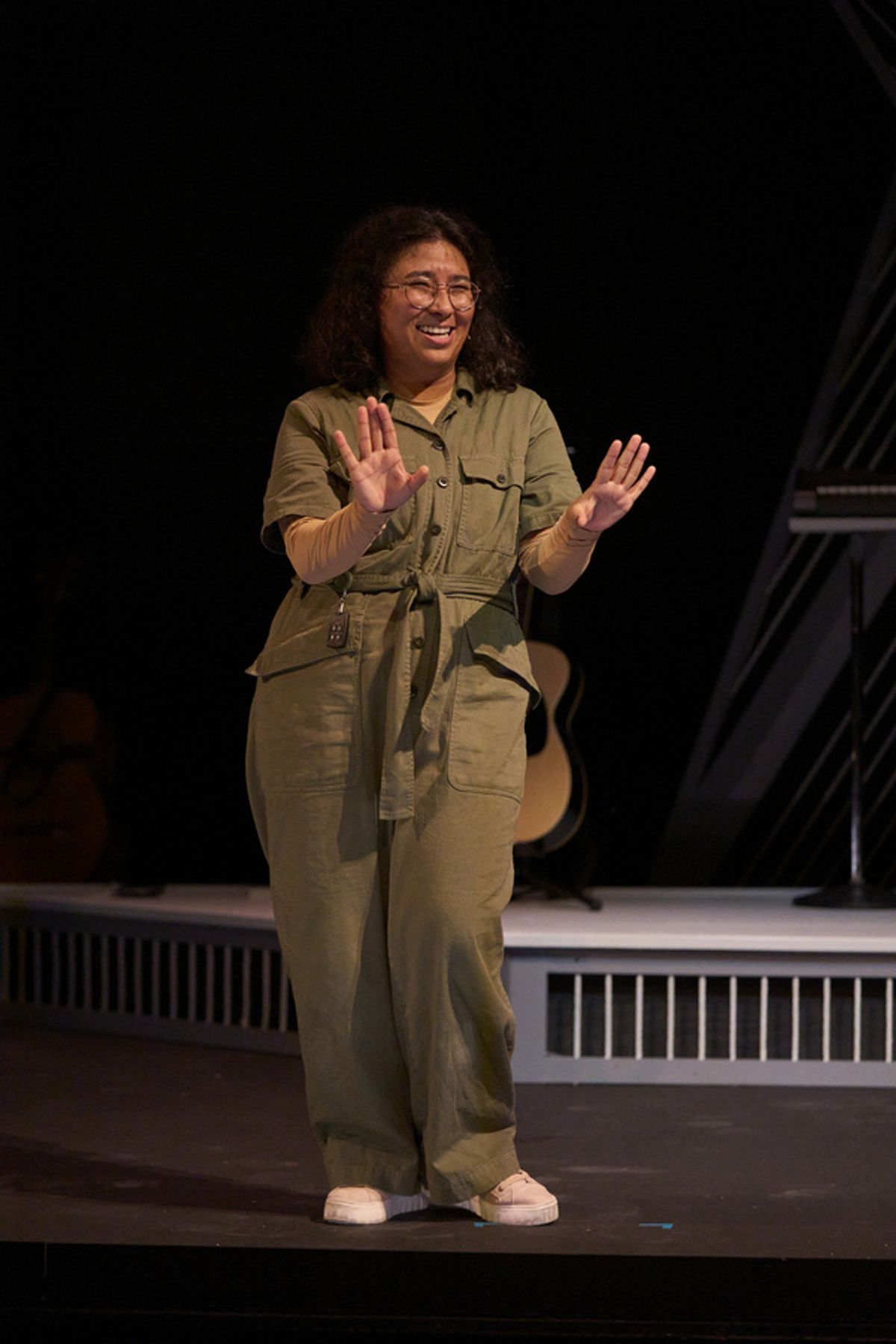 Satya Ch vez as Bee Quijada in WHERE DID WE SIT ON THE BUS?. Photo credit: Roger Mastroianni. at Photos: Satya Chávez Stars In WHERE DID WE SIT ON THE BUS? At Cleveland Play House