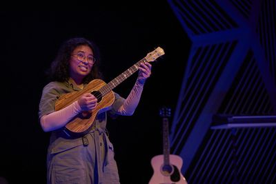 Satya Ch vez as Bee Quijada in WHERE DID WE SIT ON THE BUS?. Photo credit: Roger Mast Photo