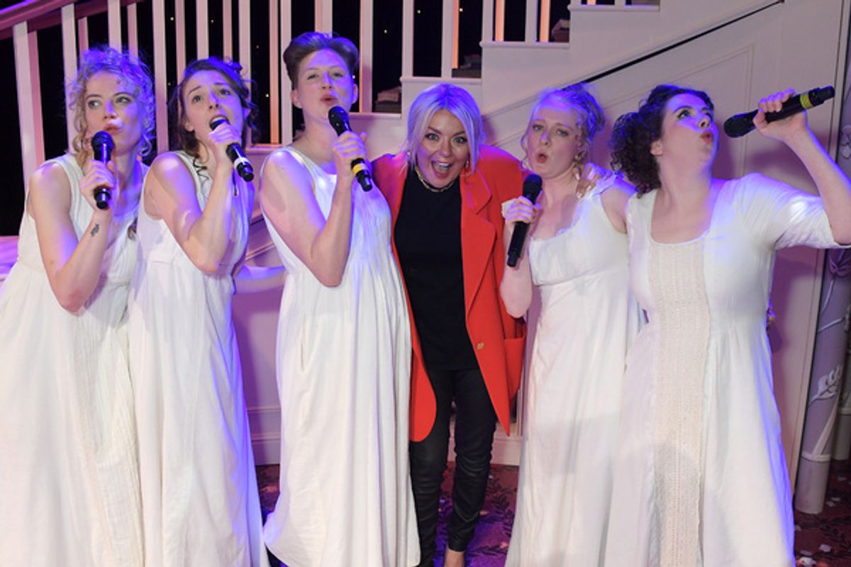 Sheridan Smith with Meghan Tyler, Christina Gordon, Hannah Jarrett-Scott, Tori Burgess and Isobel McArthur  at 