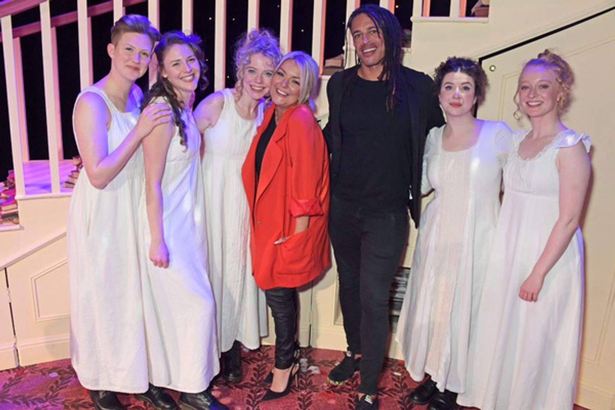 Sheridan Smith and Alex Lawler with Hannah Jarrett-Scott, Christina Gordon, Meghan Tyler, Isobel McArthur and Tori Burgess  at 