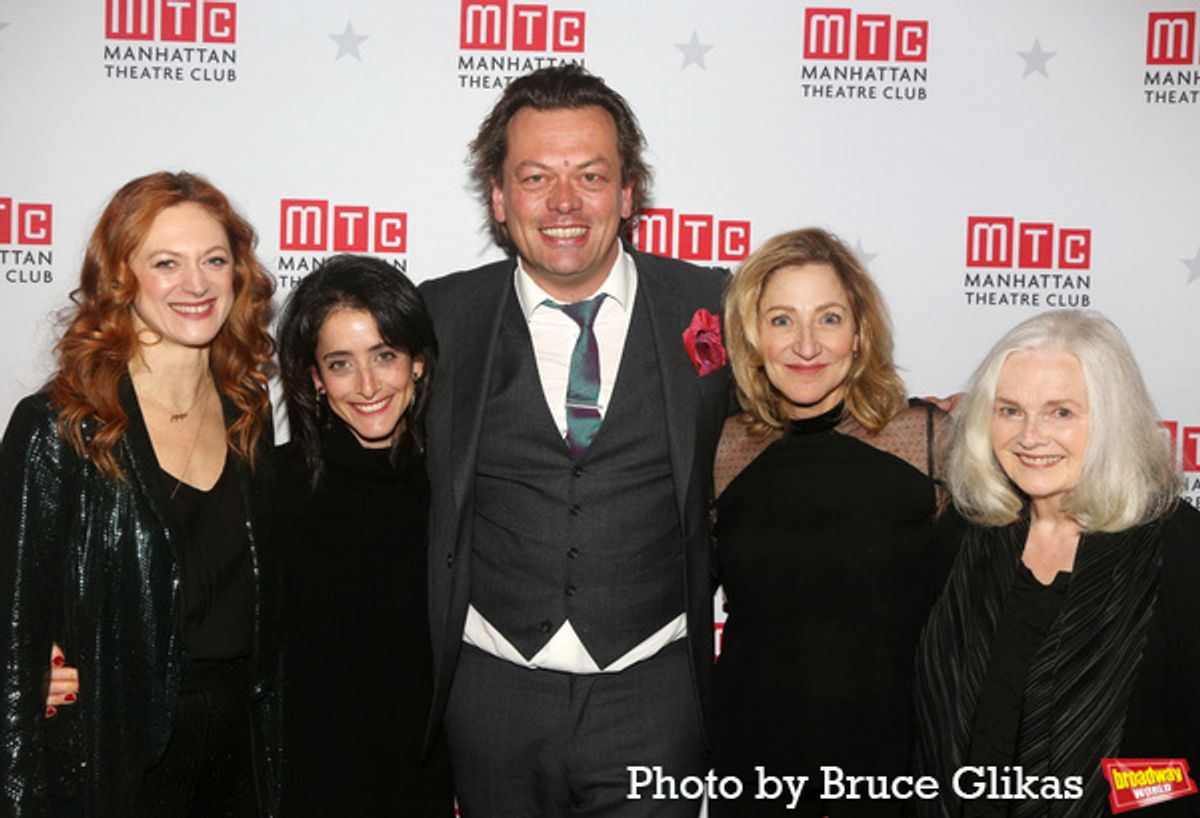 Marin Ireland, Director Lila Neugebauer, Playwright Simon Stephens, Edie Falco and Blair Brown at 