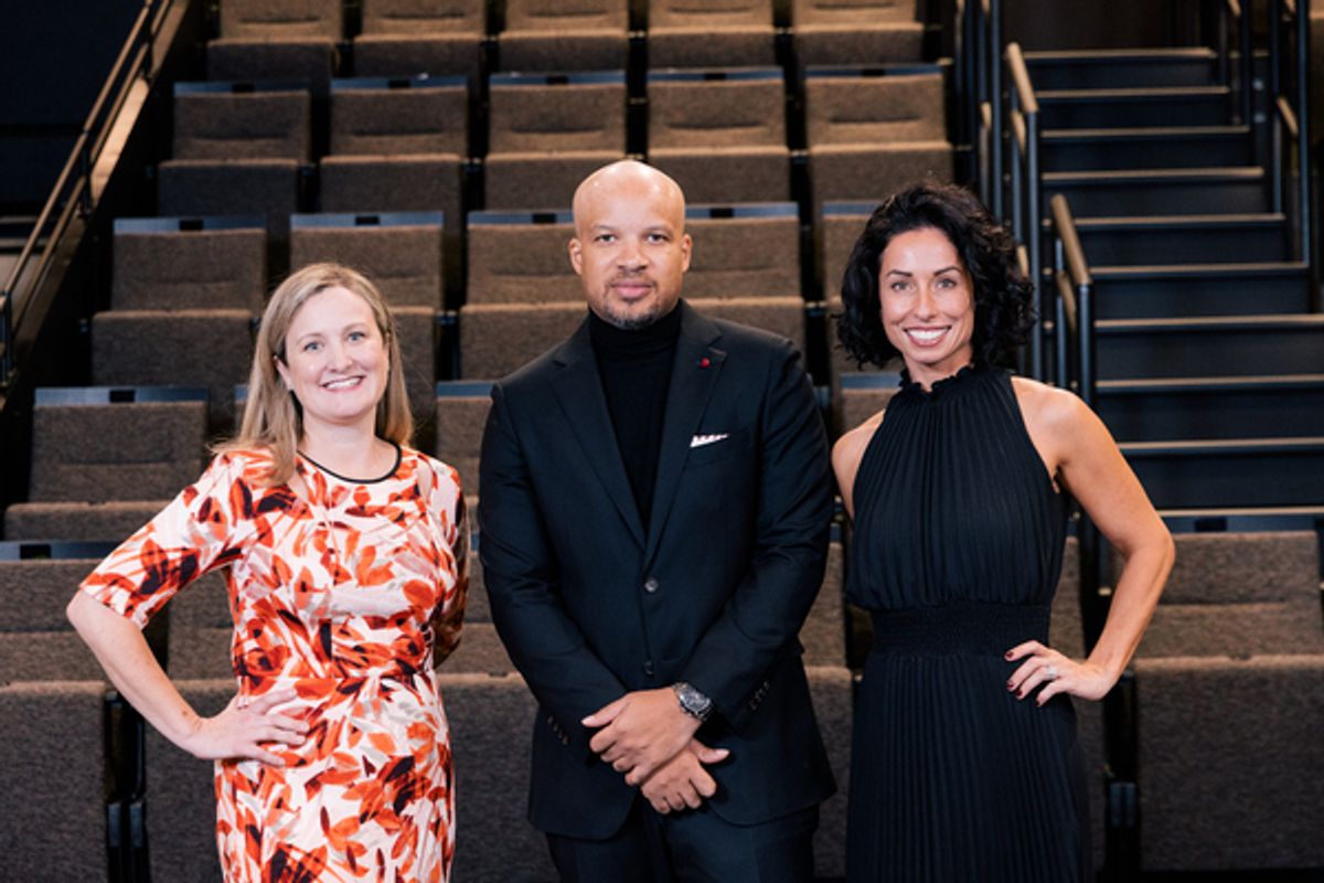 Brooke Flanagan, Glenn Davis and Audrey Francis  at 