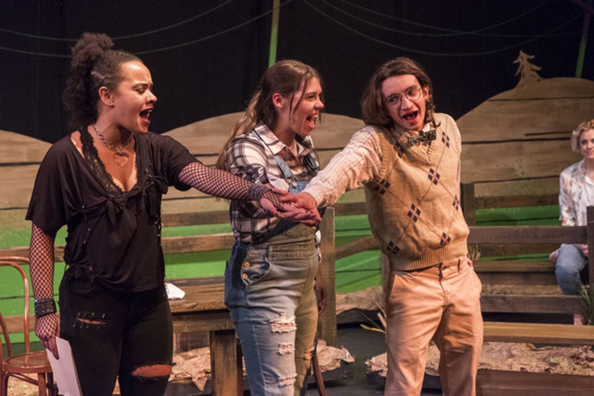 Myah Davis, Marnie Quick, Anthony Marino at 