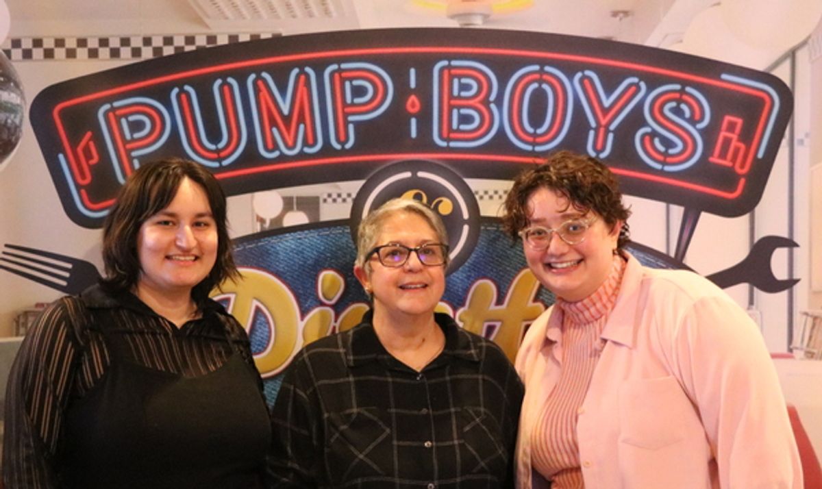 Assistant Stage Manager/Assistant Audio Engineer Gianni Carcagno and Production Stage Manager Deya Friedman, Assistant Stage Manager/Wardrobe Manager Andrea Enger at Photos: PUMP BOYS & DINETTES Opens at Porchlight Music Theatre
