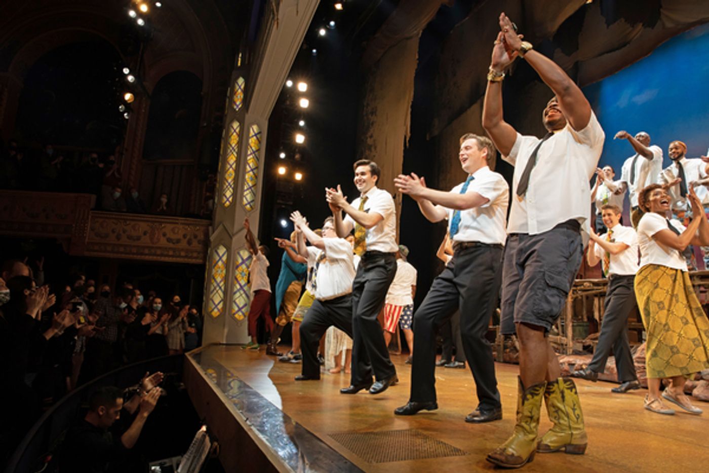 Photos: Go Inside THE BOOK OF MORMON's Re-Opening and Fan Performance  Image