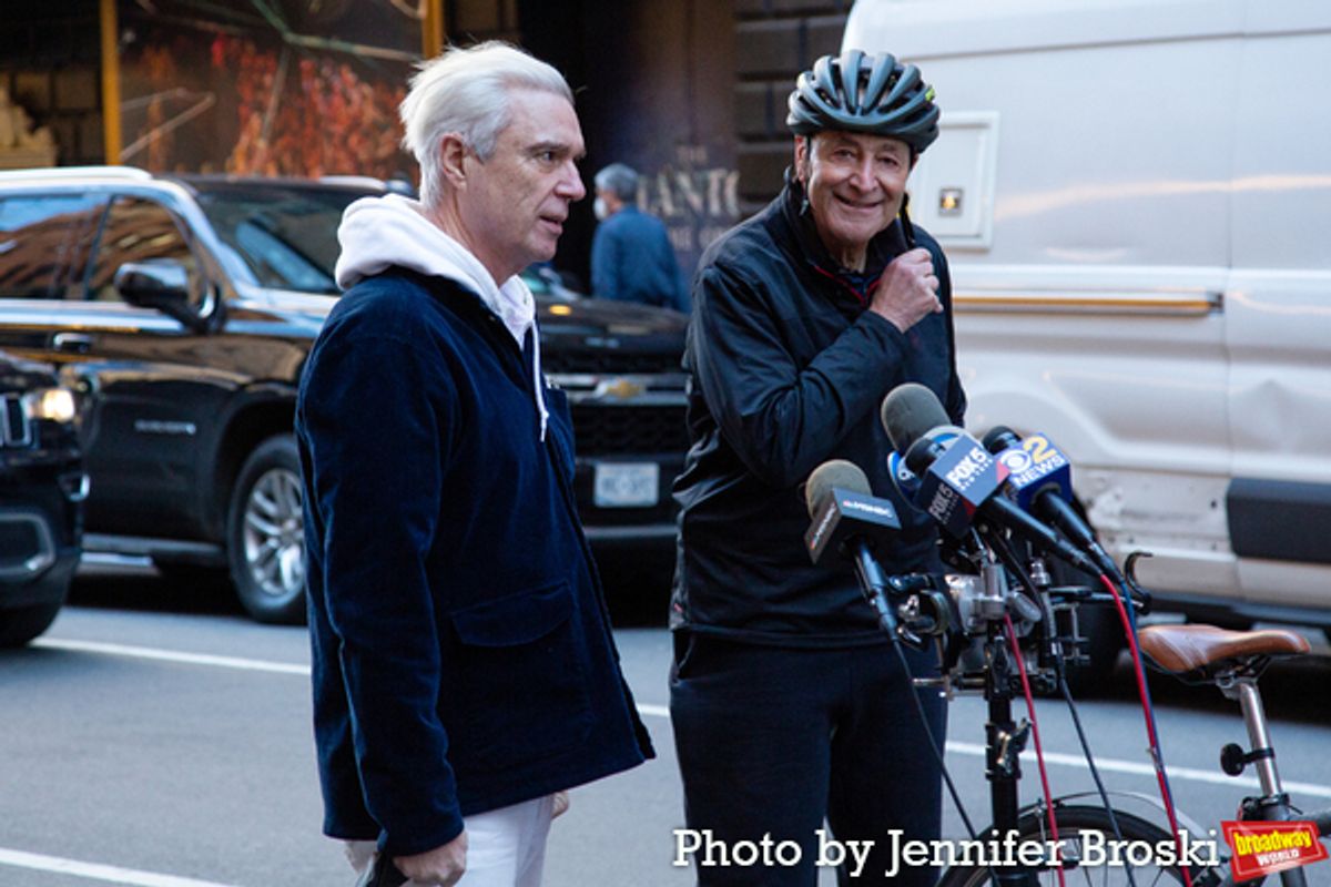 David Byrne, Senator Chuck Schumer at 