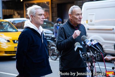 David Byrne, Senator Chuck Schumer Photo