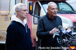 David Byrne, Senator Chuck Schumer @ BroadwayWorld David Byrne, Senator Chuck Schumer Photo