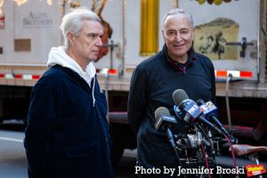 David Byrne, Senator Chuck Schumer @ BroadwayWorld David Byrne, Senator Chuck Schumer Photo