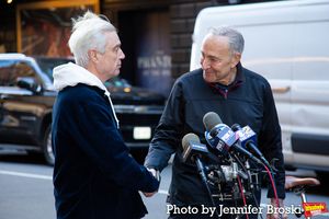 David Byrne, Senator Chuck Schumer @ BroadwayWorld David Byrne, Senator Chuck Schumer Photo