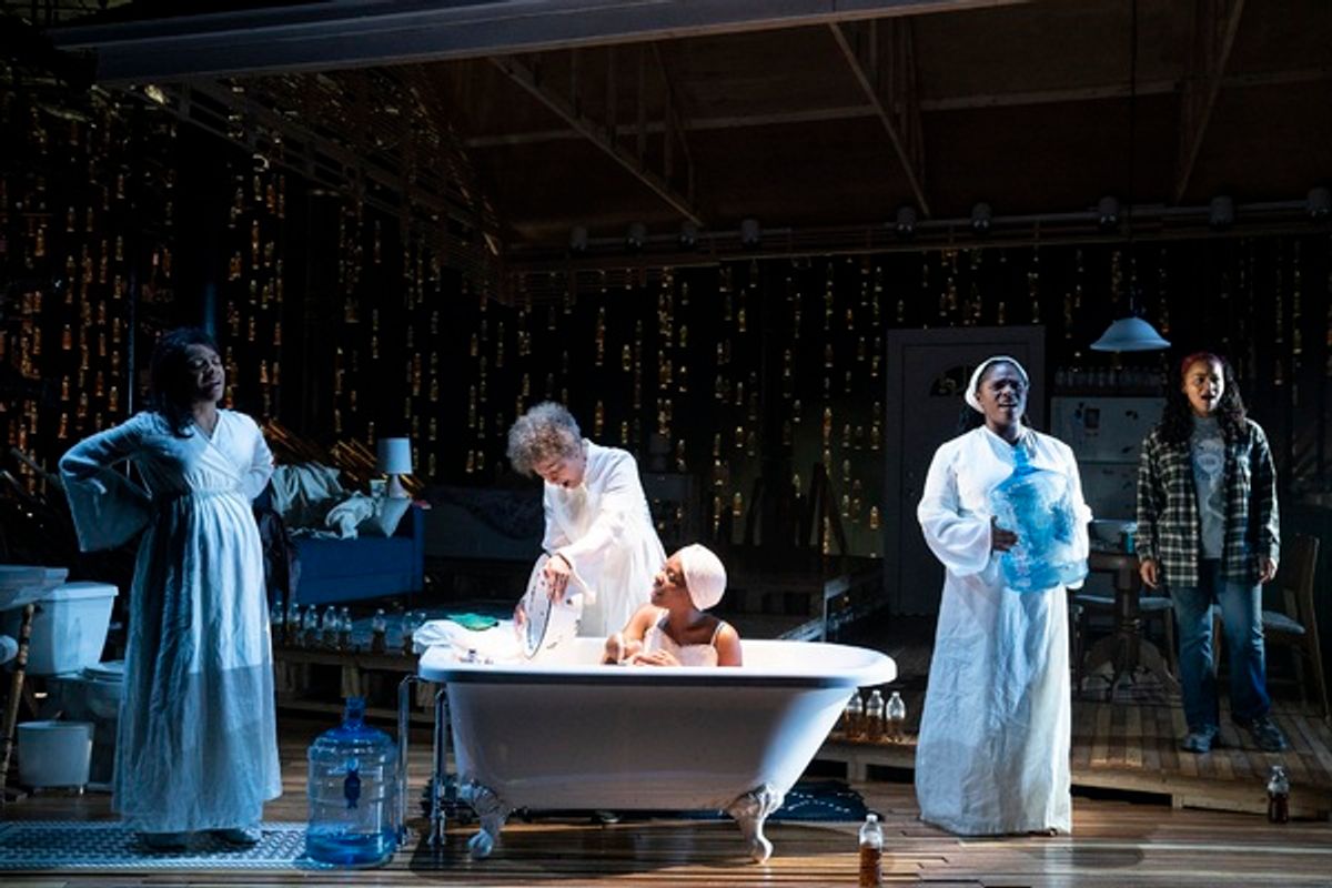 The company at Photos: First Look at the World Premiere CULLUD WATTAH at The Public Theater