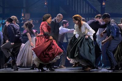 Joaquina Kalukango, Nathaniel Stampley, Chilina Kennedy, and the cast Photo