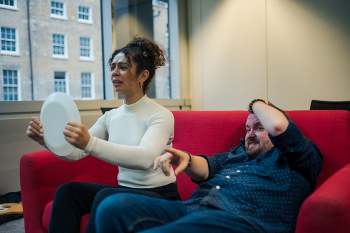 Jacoba Williams and Derek Murphy at Photos: In Rehearsal for LOVE DANCE at Chiswick Playhouse