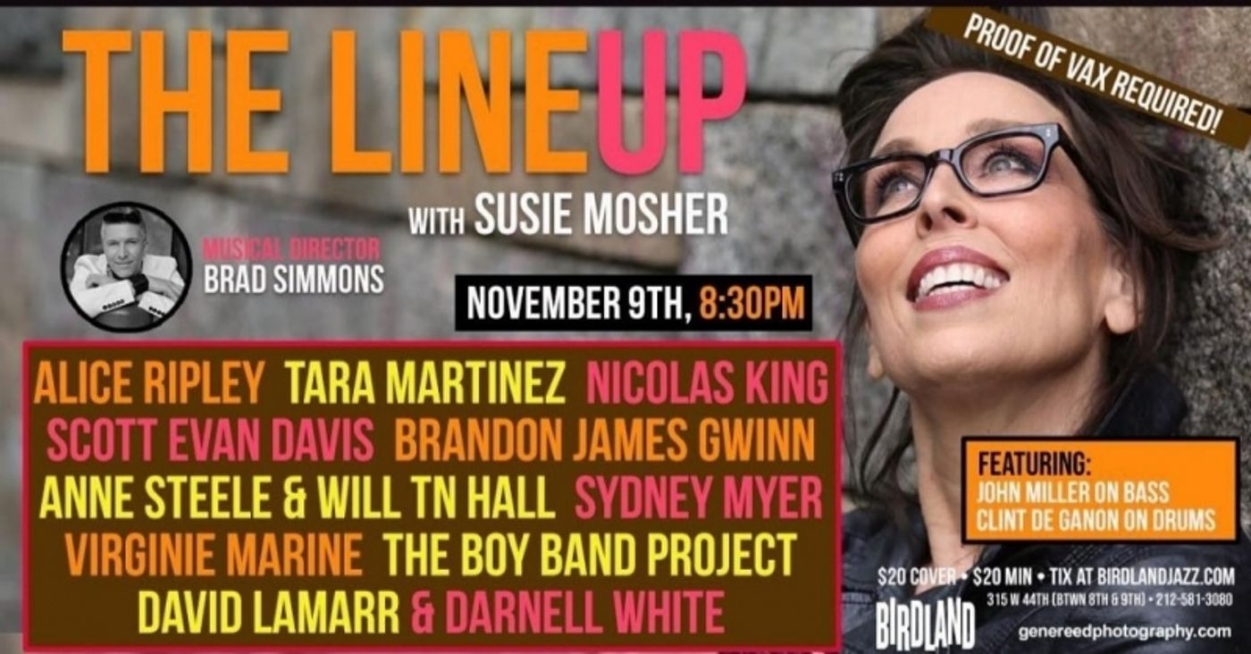 Photo Flash: Stewart Green's Look At The October 26th Edition of THE LINEUP WITH SUSIE MOSHER at Birdland Theater  Image