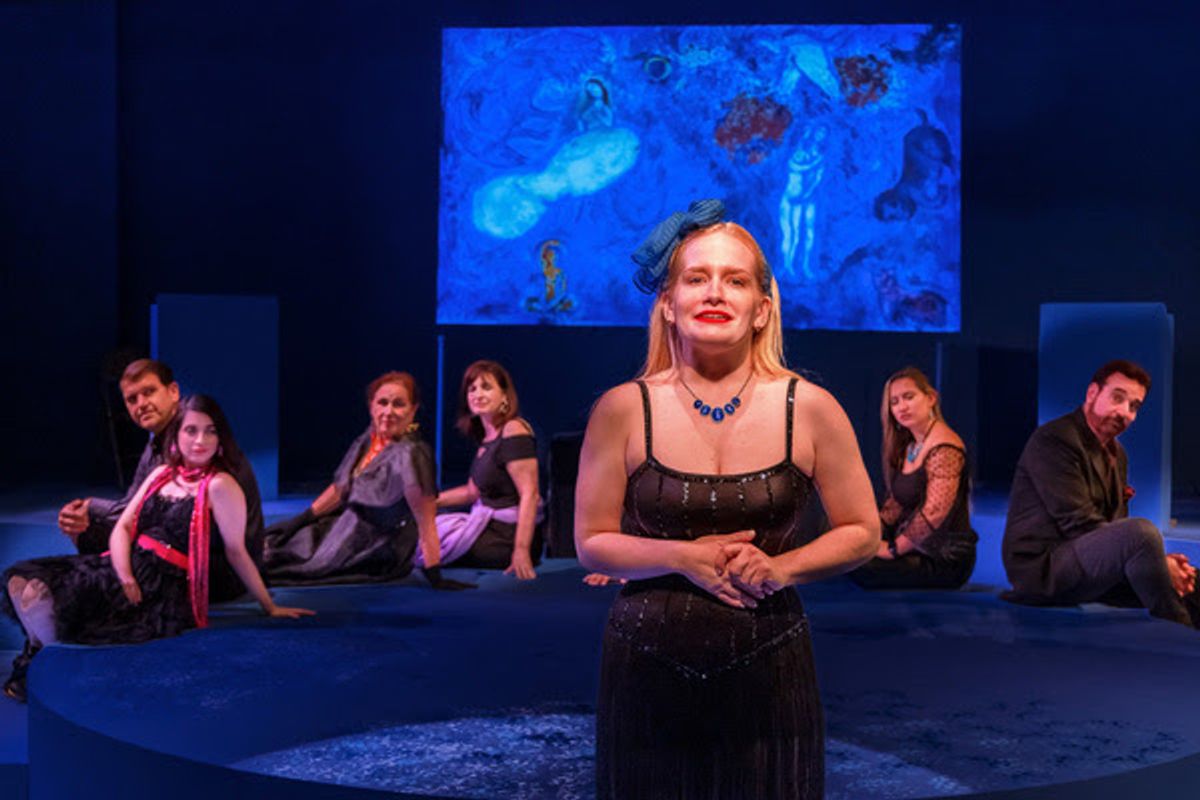 Elisabeth Erdmann with the cast at 