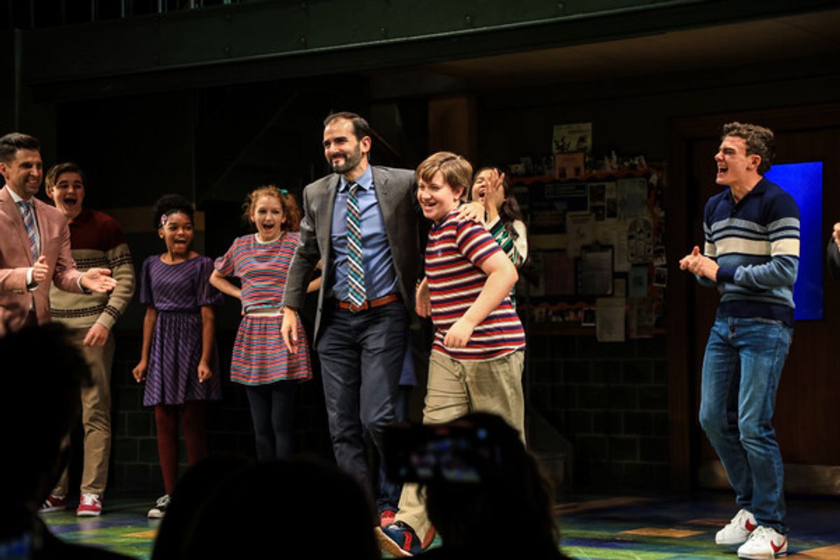 The company at Photos: Go Inside Opening Night of TREVOR: THE MUSICAL