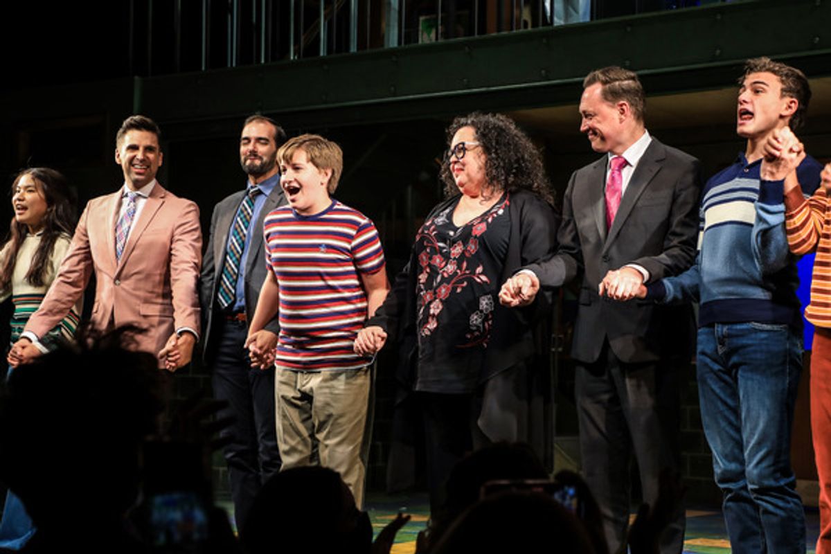 The company at Photos: Go Inside Opening Night of TREVOR: THE MUSICAL