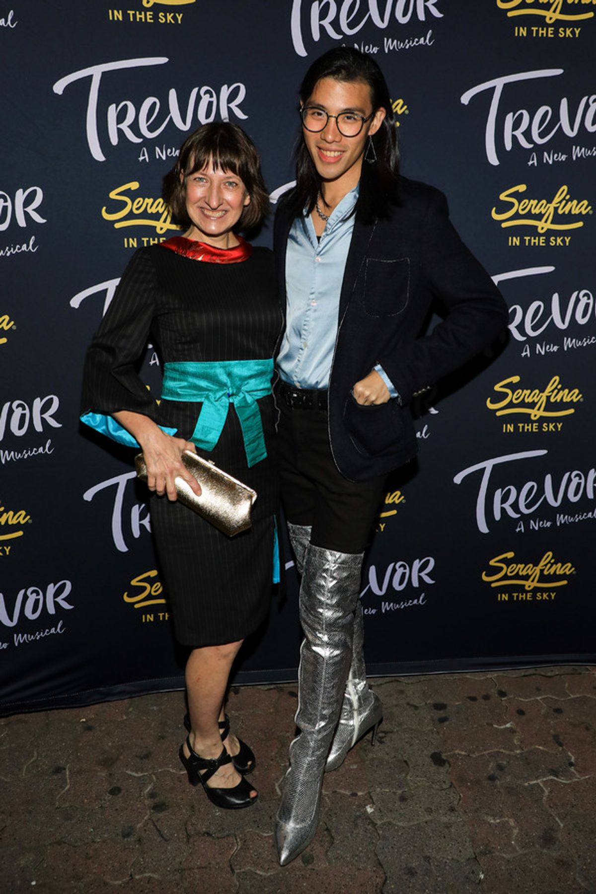  Donyale Werle and guest at 