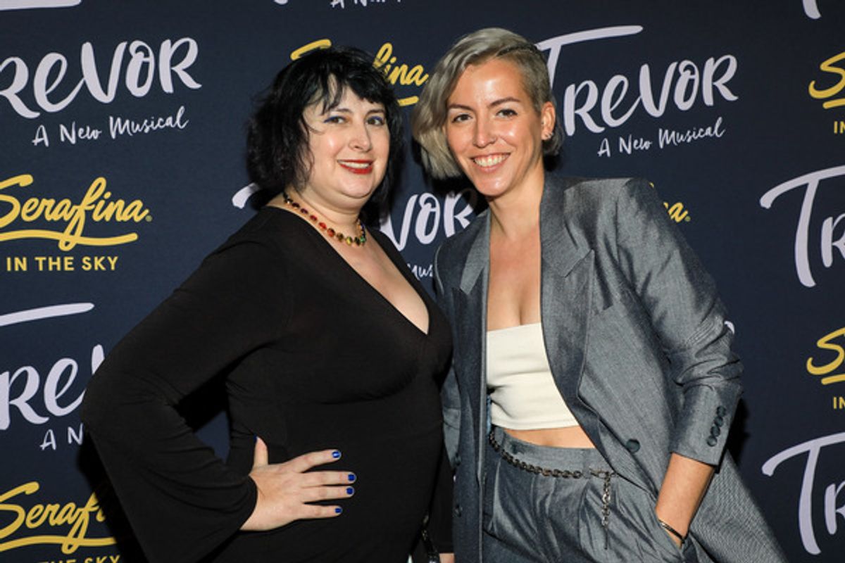 Mara Blumenfeld and guest at 