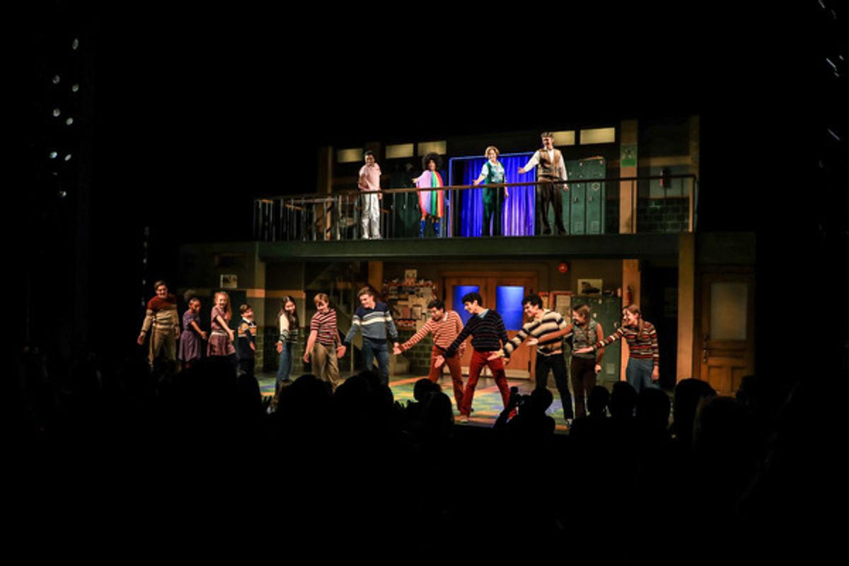 The company at Photos: Go Inside Opening Night of TREVOR: THE MUSICAL